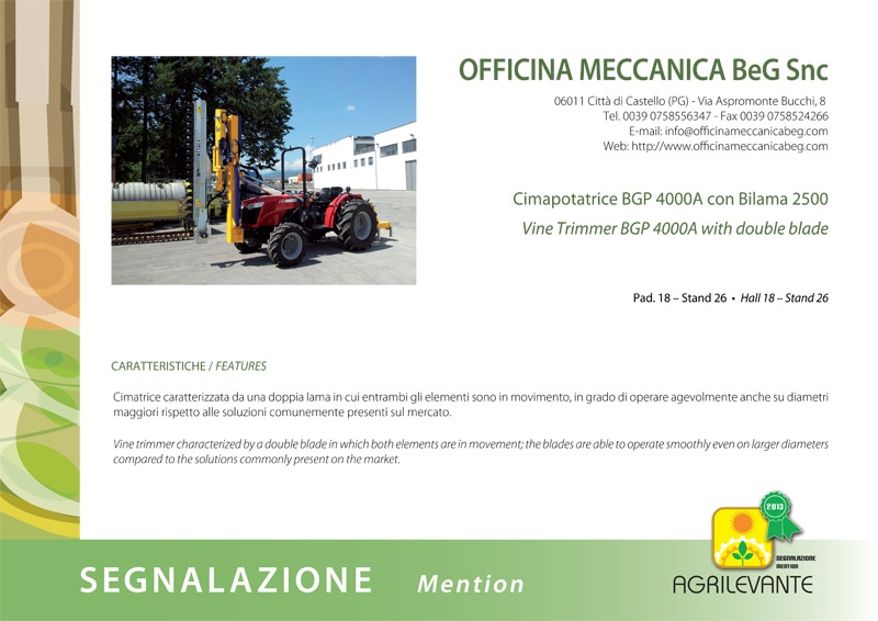 Scheda Officina B E G